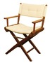 Krzesło składane ARC z prawdziwego drewna tekowego - Teak chair blue padded fabric - Kod. 71.326.30 14